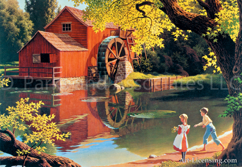 800x550 Paul Detlefsen - The Old Mill Painting