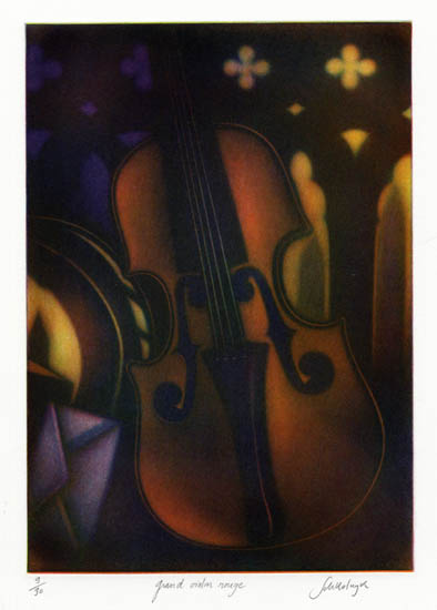 394x550 Pastpresent The Old Violin The Old Print Gallery Blog - The Old Violin Painting