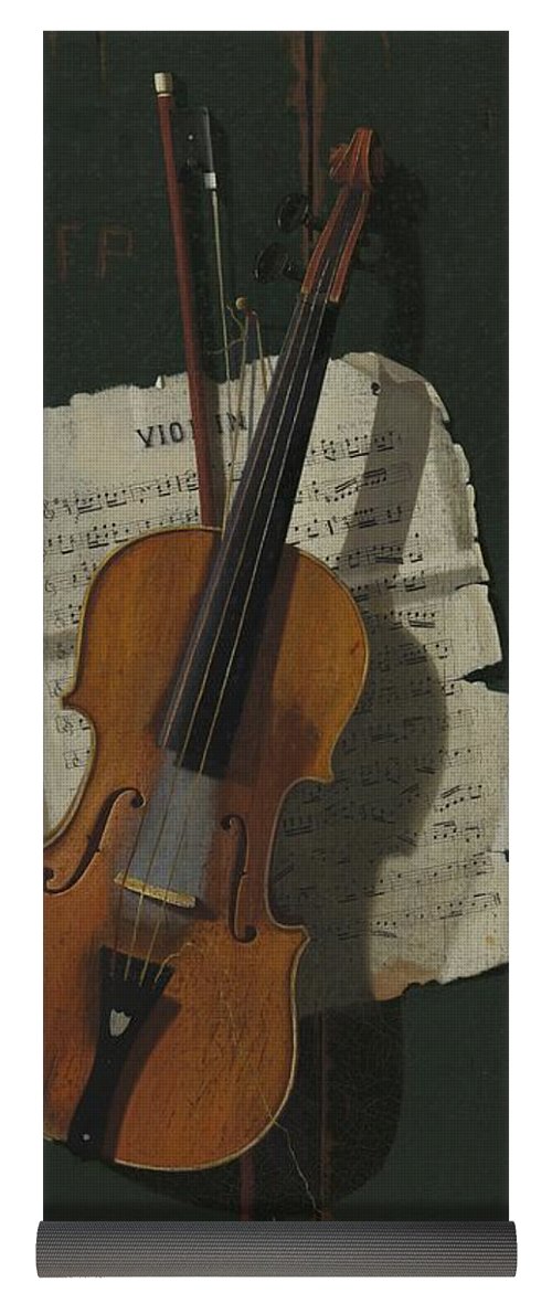 500x1171 The Old Violin Yoga Mat For Sale By John Frederick Peto - The Old Violin Painting