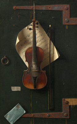 251x400 The Old Violin - The Old Violin Painting