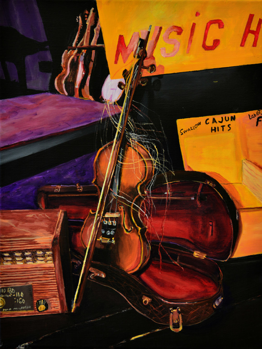 1005x1336 Painting Of Old Violin By Jocko500 2d Music - The Old Violin Painting