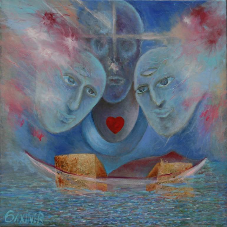 770x770 Saatchi Art Origin Of Life. Painting By Leo Baxiner - The Origin Of Life Painting