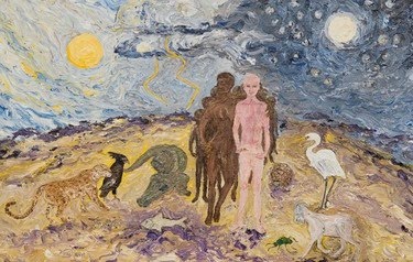 375x238 The Origin Of Life And Fire - The Origin Of Life Painting