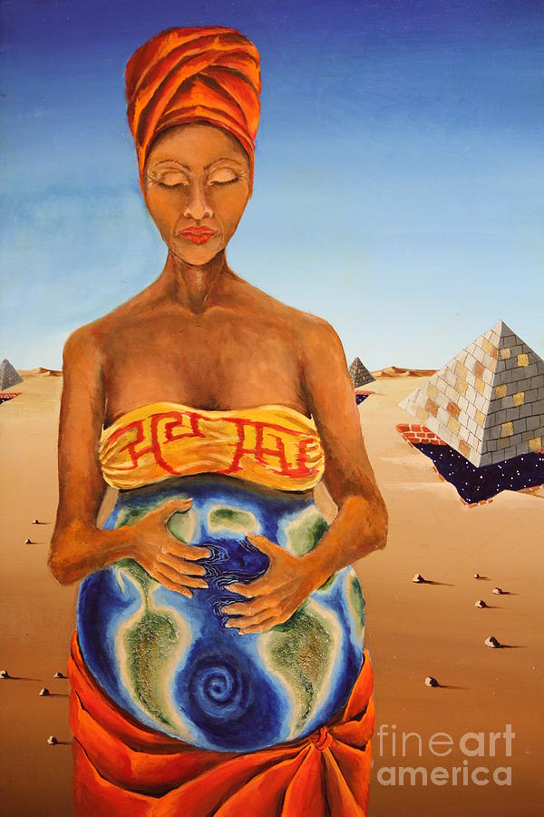 600x900 Origin Of Life Painting By Sandra Scheetz Wise - The Origin Of Life Painting