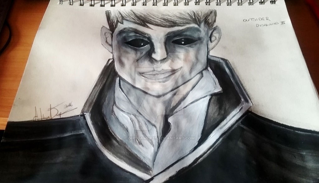 1024x587 The Outsider Dishonored Ii Painting By Girlgamer27 - The Outsider Painting
