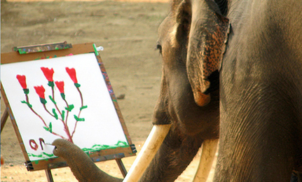 431x260 Who Says Elephants Can'T Paint Care2 Healthy Living - The Painting Elephant