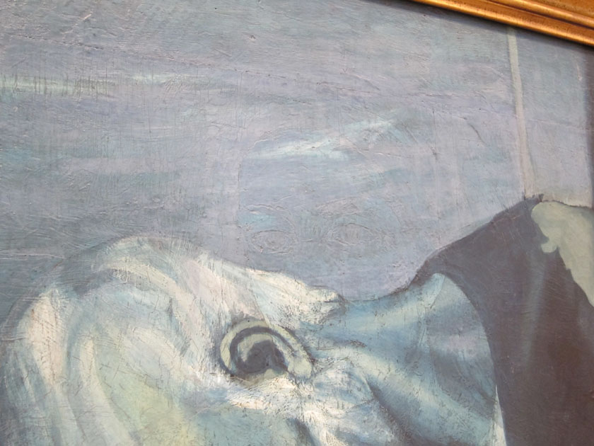 840x630 The Painting Under The Painting Picasso's Old Guitarist - The Painting