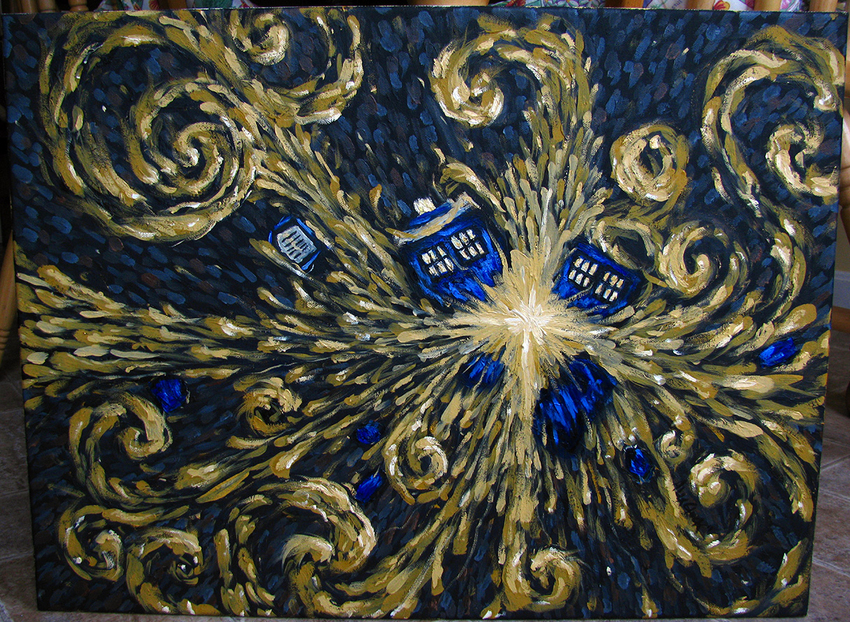 1216x890 The Pandorica Opens Painting Alex Cluck Pottery Doctor Who - The Pandorica Opens Painting