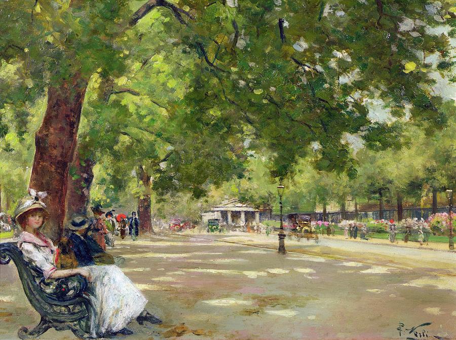 900x671 Hyde Park - The Park Painting