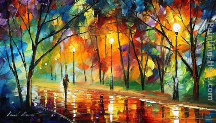 720x411 Leonid Afremov Evening In The Park Painting 50% Off - The Park Painting