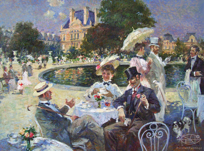 700x519 Russian Paintings Gallery - The Park Painting