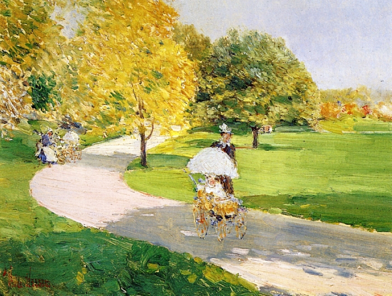 794x600 Study For A Sunday On La Grande Jatte, 1884 - The Park Painting