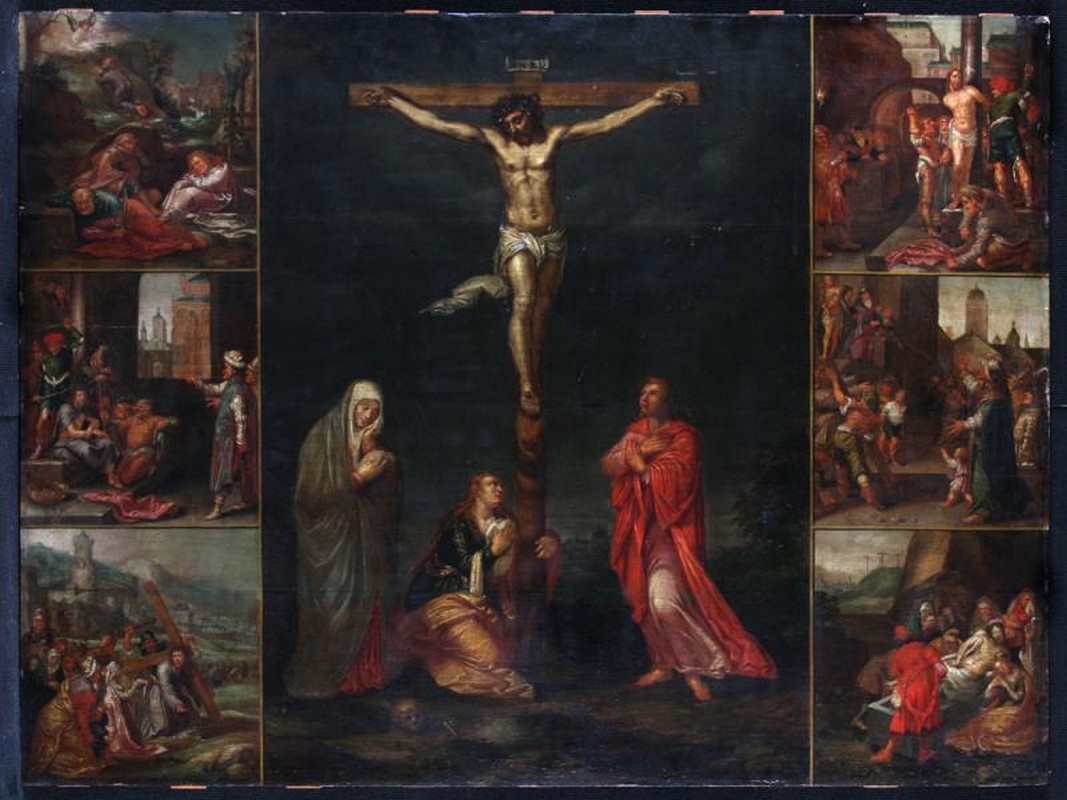 1067x800 Painting Workshop Of Otto Venius - The Passion Of Christ Painting