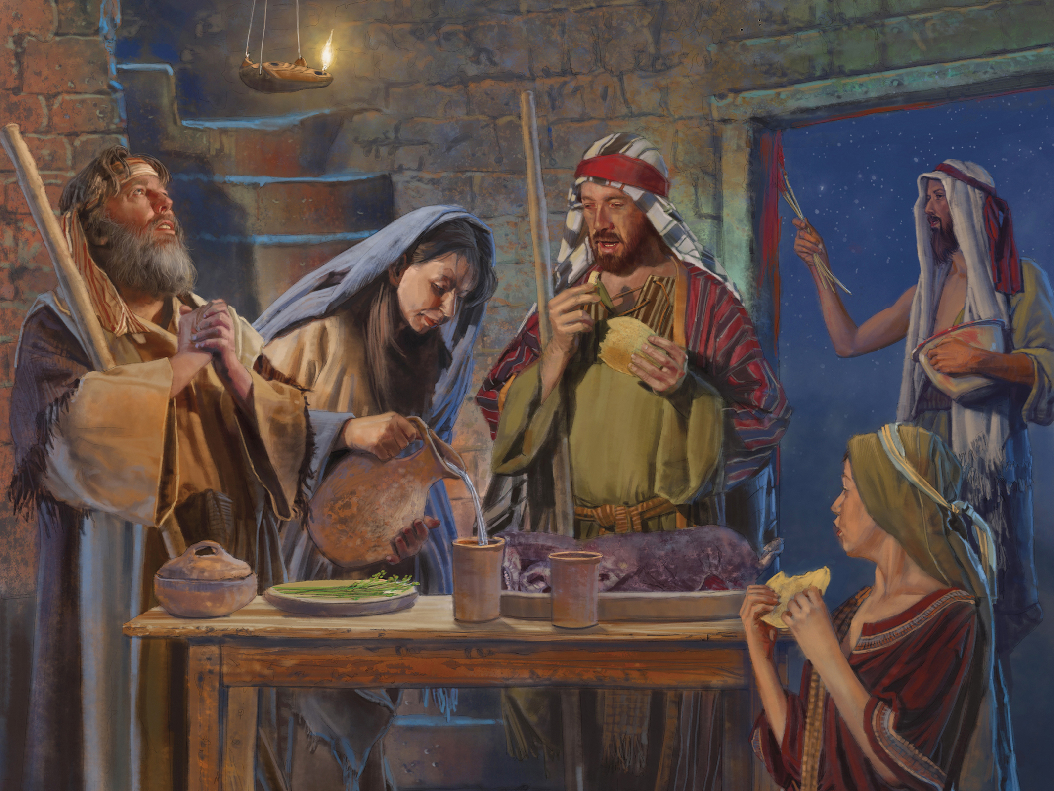 2132x1600 The Passover Supper - The Passover Painting