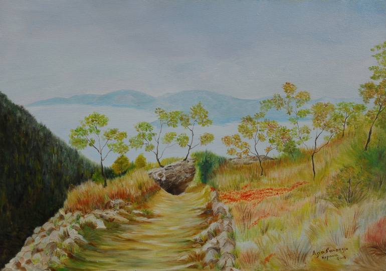 770x541 Saatchi Art The Path Painting By Kerasia Aravanopoulou - The Path Painting