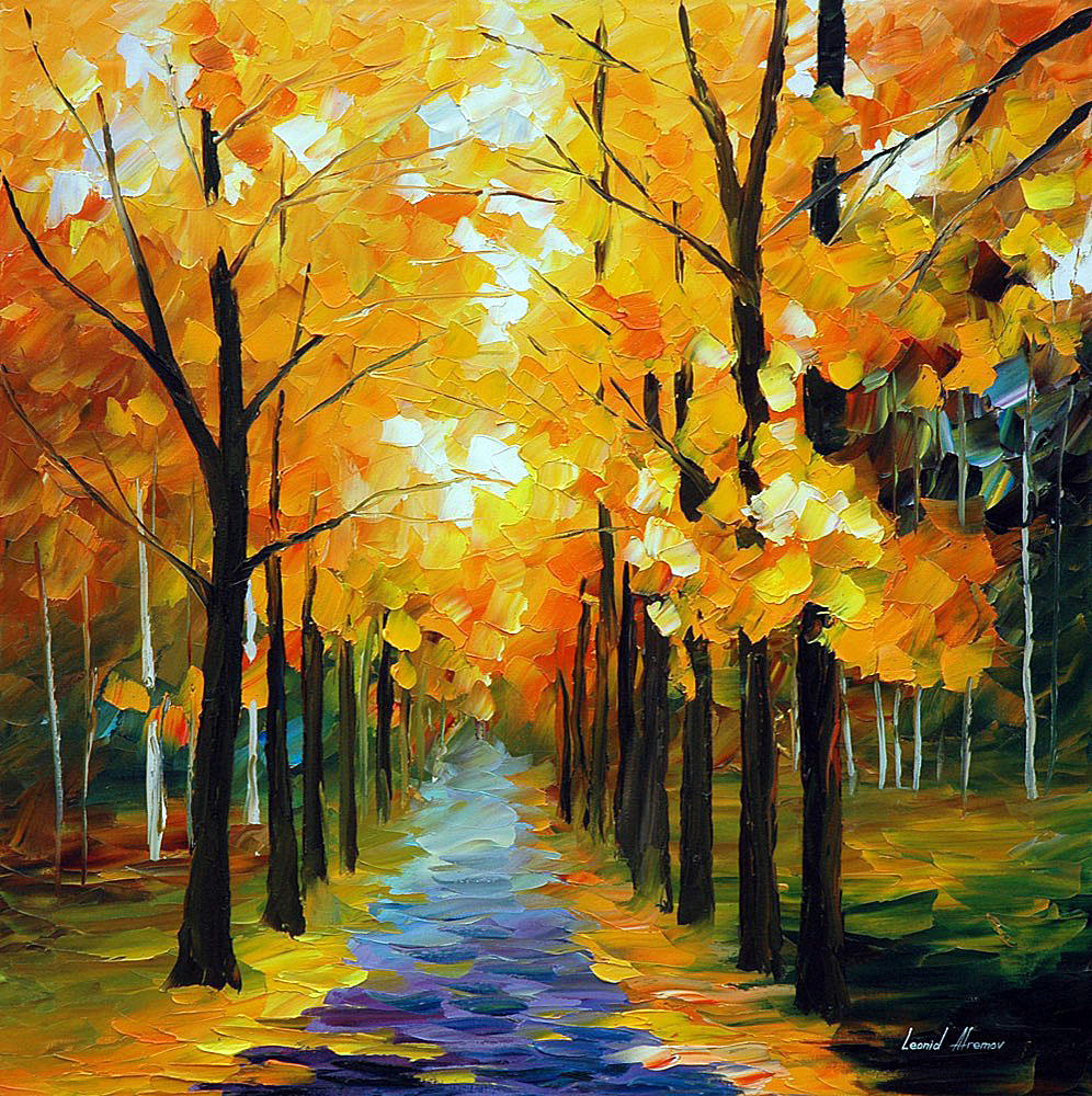 996x1000 The Path To Wisdom Palette Knife Oil Painting On Canvas By - The Path Painting