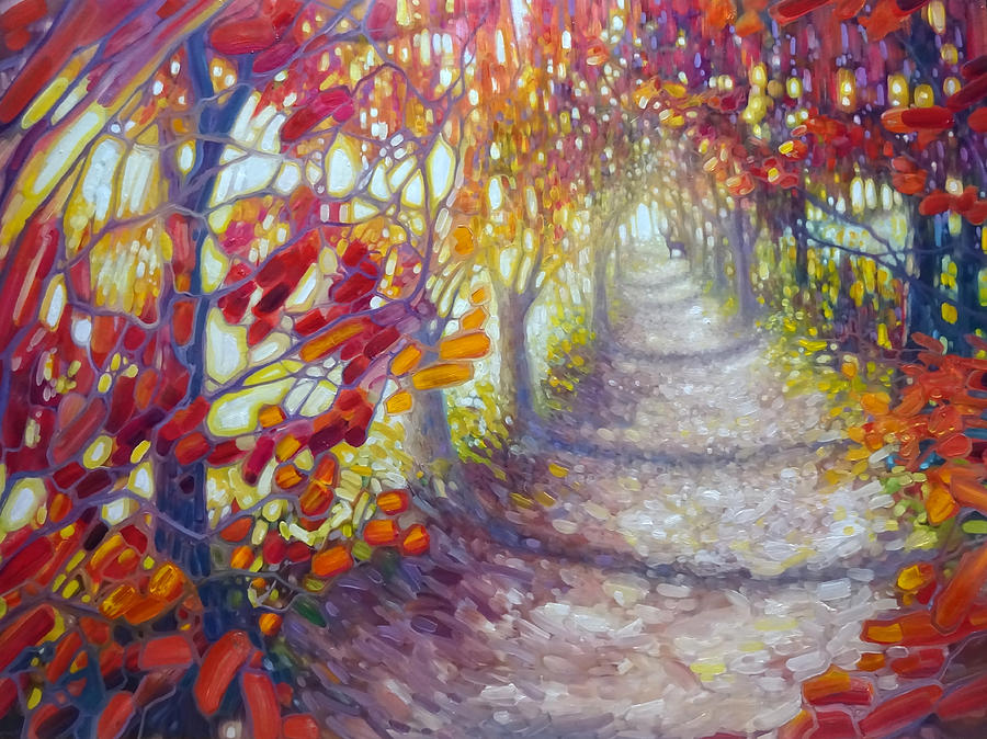 900x674 The Path Home Painting By Gill Bustamante - The Path Painting