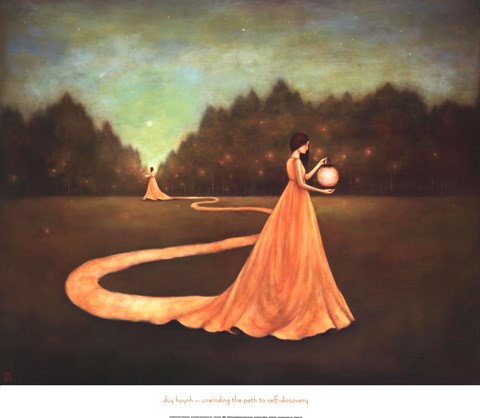 480x418 Unwinding The Path To Self Discovery Fine Art Print By Duy Huynh - The Path Painting