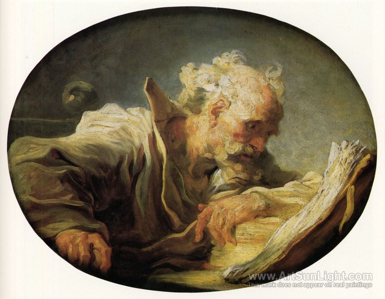 780x607 Philosopher Reading - The Philosopher Painting