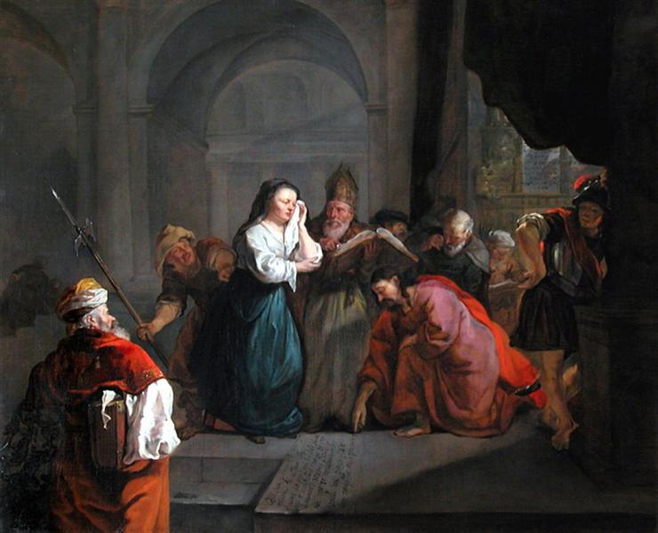 740x600 Woman Taken In Adultery, 1653 - The Physician Painting 1653