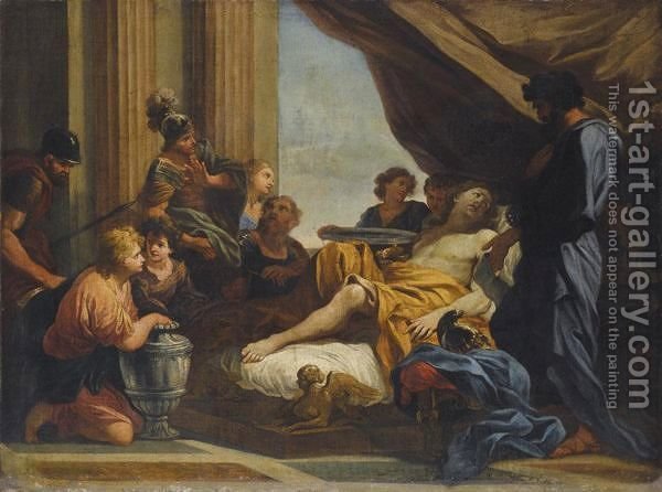 600x446 Alexander The Great With His Physician Philip Roman School - The Physician Painting