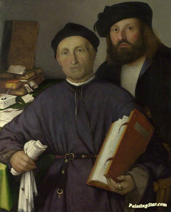 581x720 The Physician Giovanni Agostino Della Torre And His Son, Niccolo - The Physician Painting