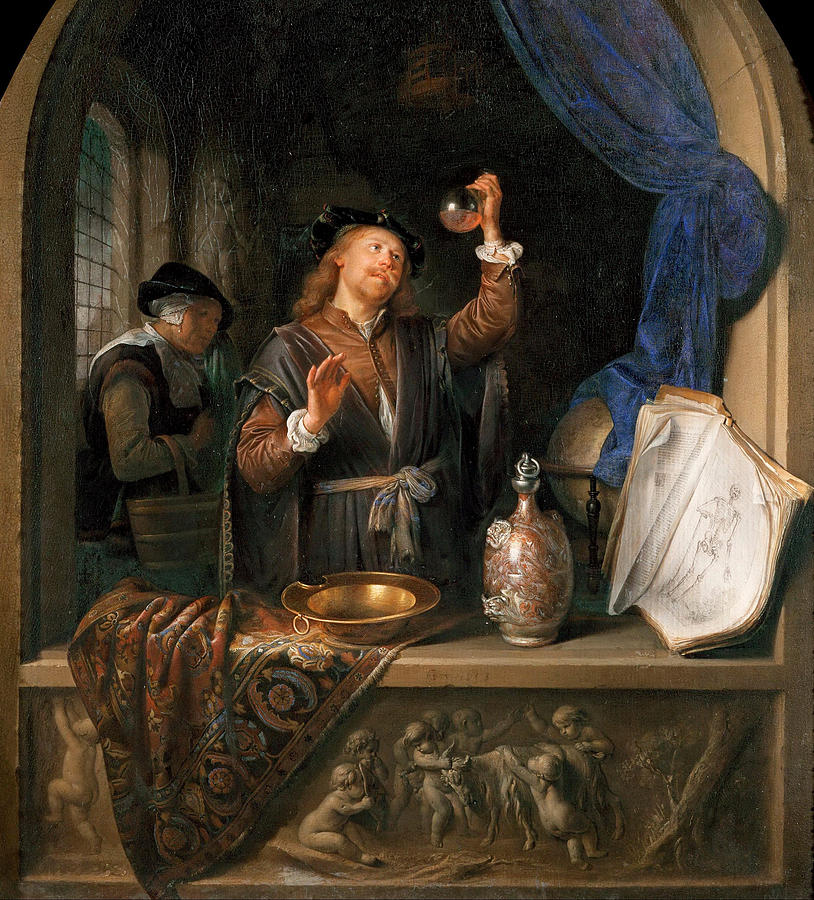 814x900 The Physician Painting By Gerrit Dou - The Physician Painting