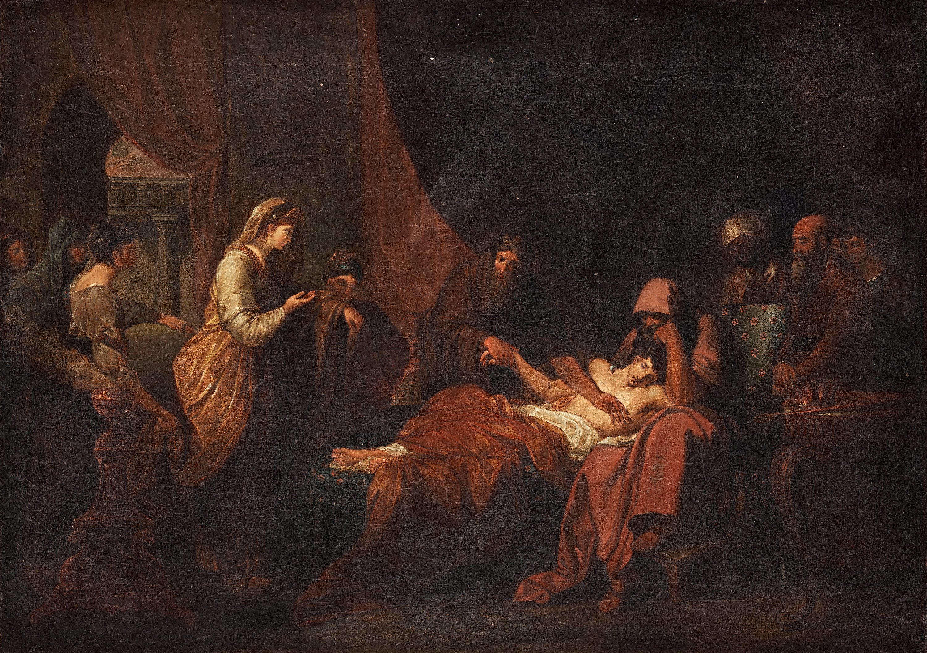 3000x2113 Benjamin West After, Erasistratus The Physician Discovers The Love - The Physician Painting