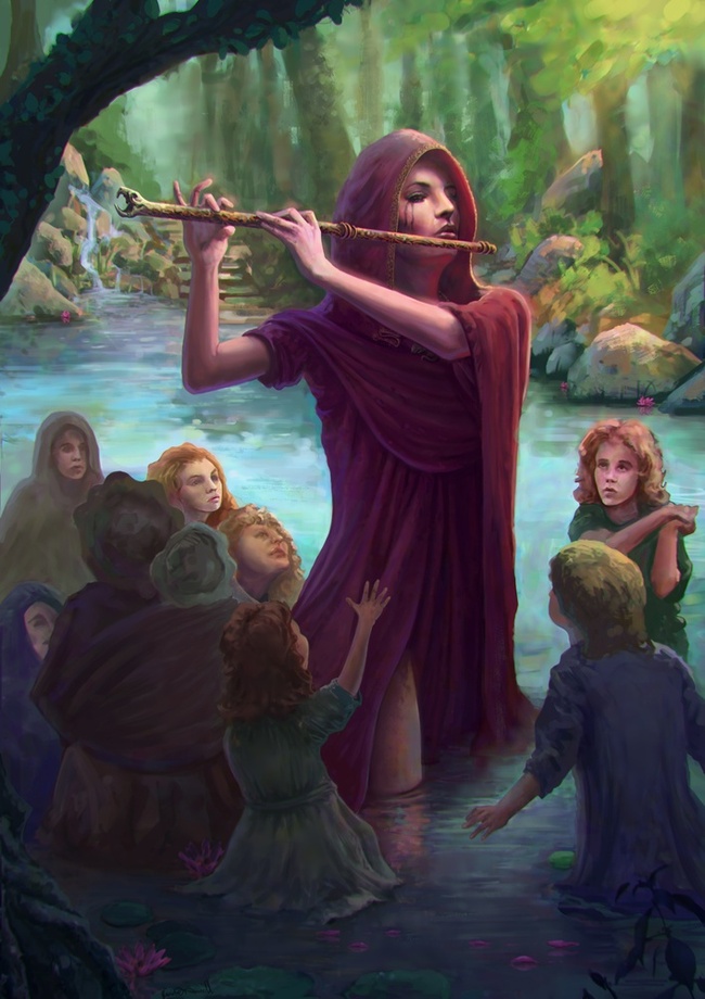650x920 The Pied Piper, An Art Print By Gavin O'Donnell - The Pied Piper Painting