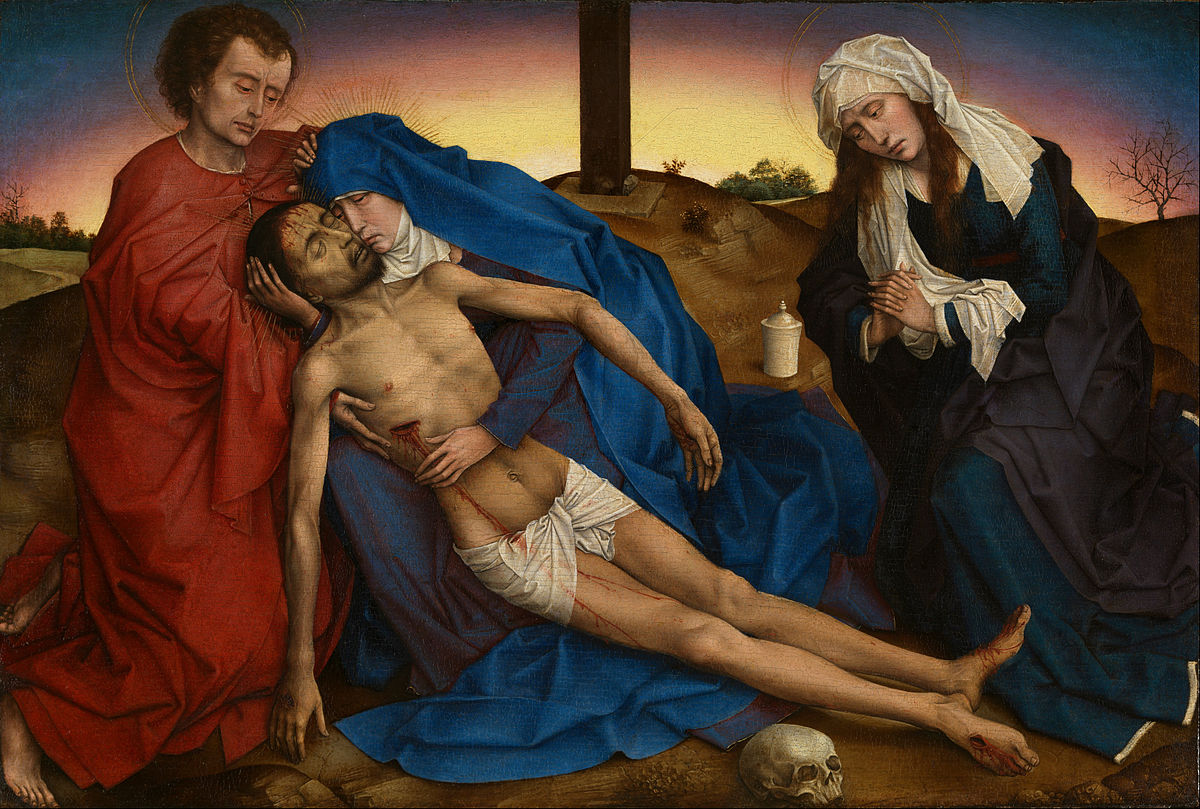 1200x809 (Van Der Weyden) - The Pieta Painting