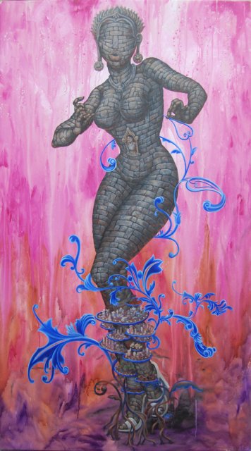 356x640 Lady Pink - The Pink Lady Painting
