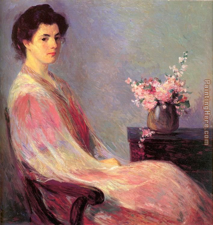 708x750 Bernhard Gutmann Lady In Pink Painting Anysize 50% Off - The Pink Lady Painting