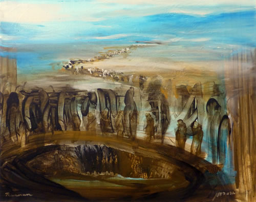 500x394 Joseph's Brothers Throw Him Into The Pit - The Pit Painting