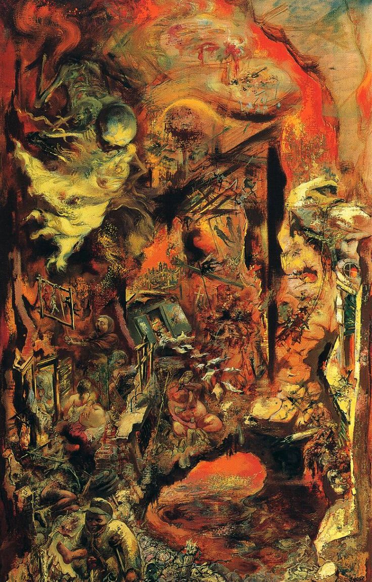 736x1149 The Pit George Grosz Biblioklept - The Pit Painting