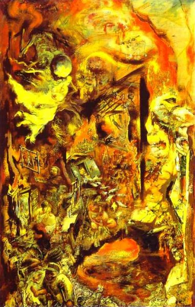 381x600 Top Ten Paintings By George Grosz Gnosis - The Pit Painting