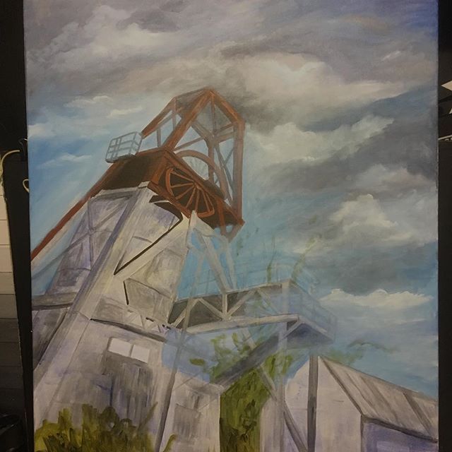 640x640 Work Has Started On The Pit Head Again With Introduction Of Colour - The Pit Painting