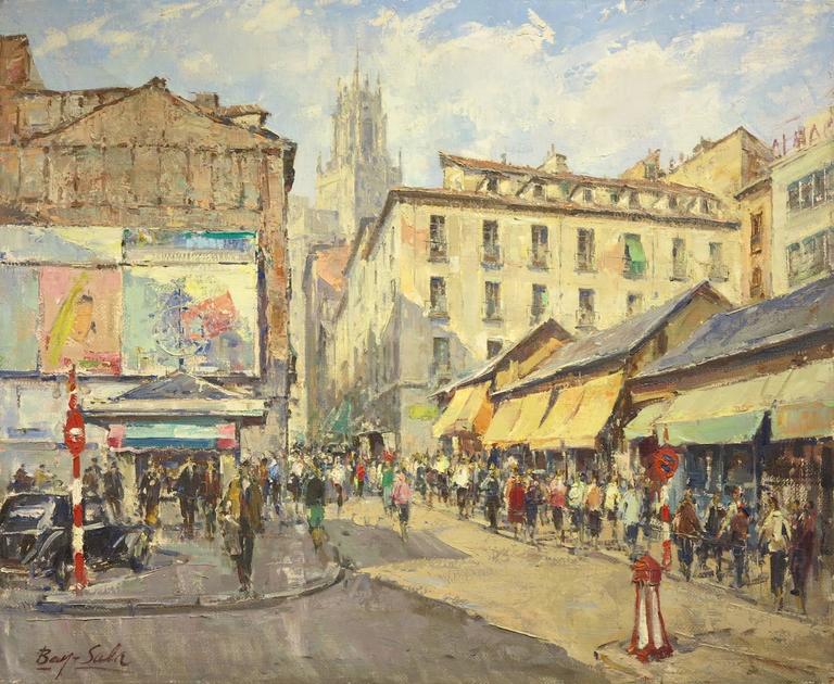 768x630 Juan Bayon Salado - The Plaza Painting