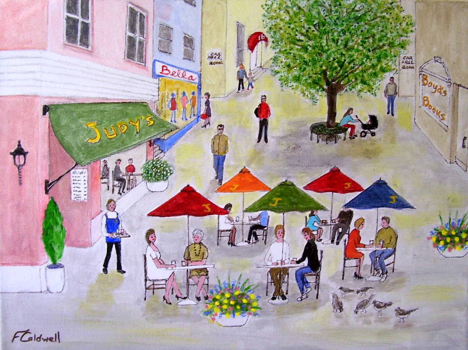 1600x1198 Fran Caldwell - The Plaza Painting