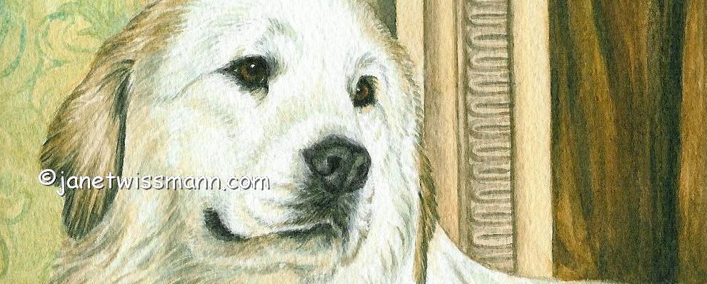 990x398 Original Paintings Dogs - The Pleader Painting