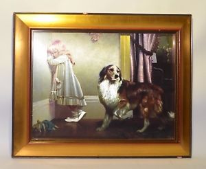 300x246 Reduced Framed Art Print Charles Burton Barber 1893 A Special - The Pleader Painting