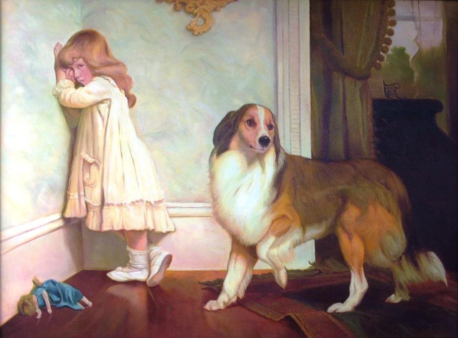 900x664 A Special Pleader Painting By Michael Chesnakov - The Pleader Painting