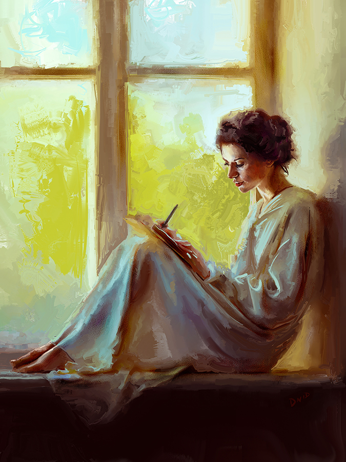 675x900 Meet The Artist David Dillon (Ddgrafix) By Bwald1 - The Poetess Painting