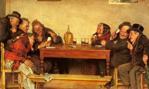 300x180 Famous Card Games Paintings Amp Reproductions 1st Art Gallery - The Poker Game Painting
