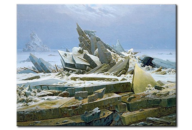 650x440 Reproduction Painting The Polar Sea - The Polar Sea Painting