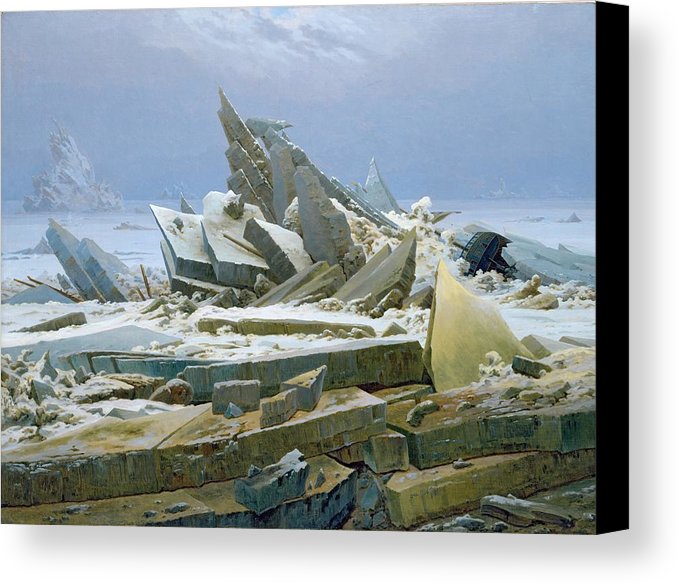 678x584 The Polar Sea Canvas Print Canvas Art By Caspar David Friedrich - The Polar Sea Painting