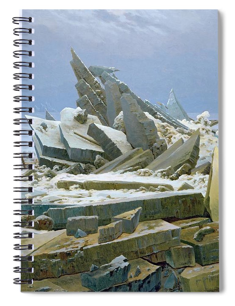 770x1000 The Polar Sea Spiral Notebook For Sale By Caspar David Friedrich - The Polar Sea Painting