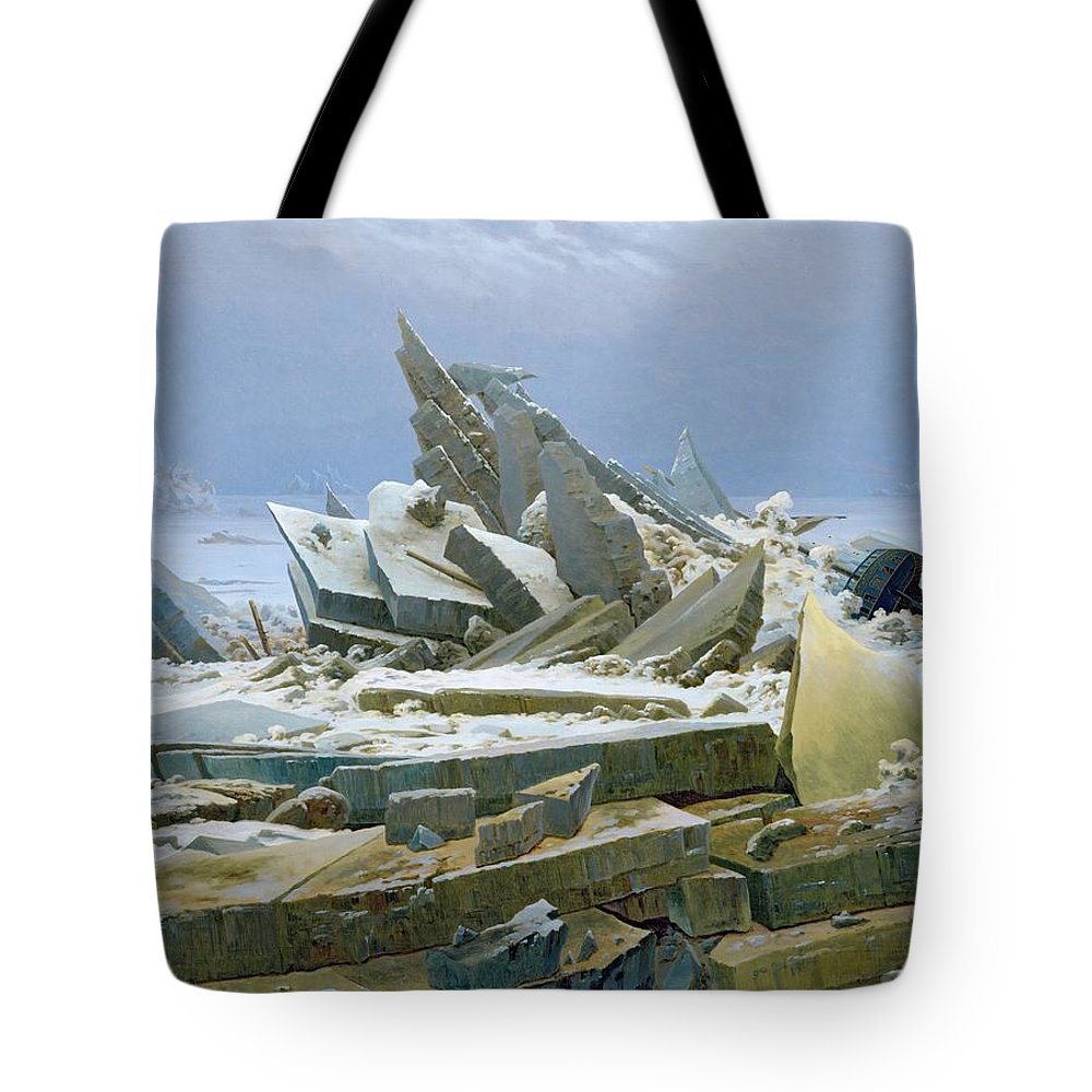 1000x1000 The Polar Sea Tote Bag For Sale By Caspar David Friedrich - The Polar Sea Painting