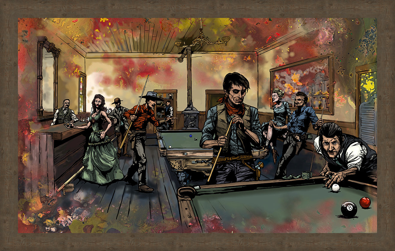 1320x840 Loon Peak - The Pool Hall Painting