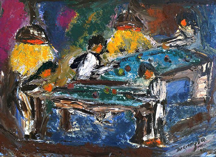 720x523 Please Join Us September 1st, From 5 7pm, For The Opening - The Pool Hall Painting