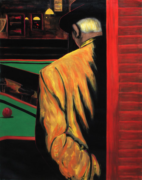 476x600 Saturnino Ramirez Painting - The Pool Hall Painting
